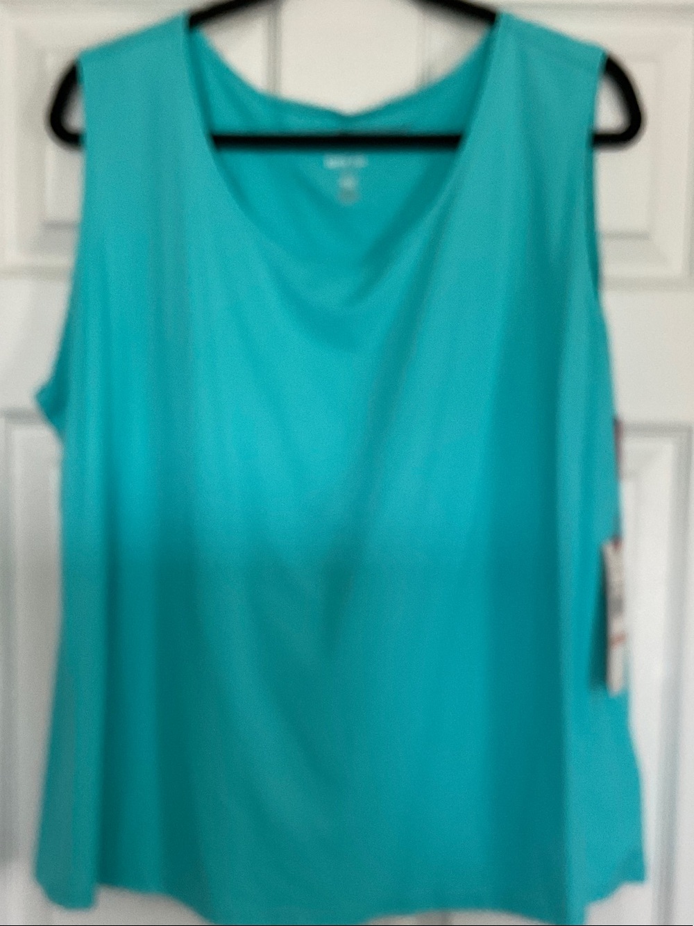 Ruby Rd. Aqua Sleeveless Scoop Neck Tank - NWT